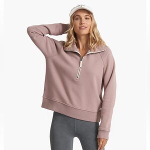 VUORI Restore Half Zip Fleece Pullover Umber Women's Size Small